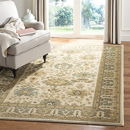 Safavieh Heirloom Collection HLM1741-1165 Traditional Vintage Cream and Blue Area