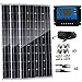 Produktbild AUECOOR 300 Watt monokristallines Solarpanel-Set 3 Stück 100 W 12 V Hocheffizientes Solarmodul mit 30 A Laderegler für Wohnmobil und Boote