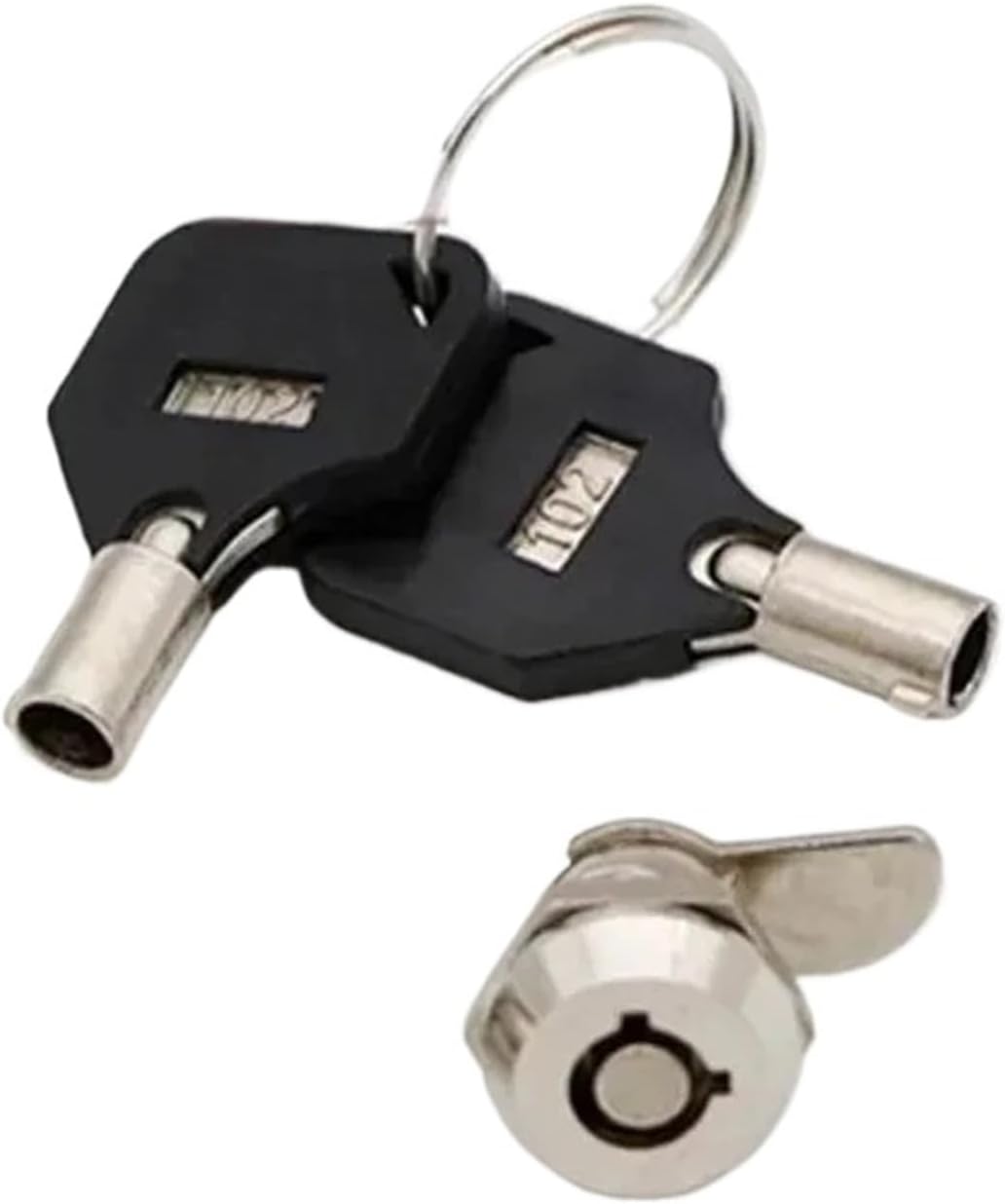 Metal Single Point Cam Lock for Mailbox, Cabinet, and Door, Replacement Cylinder MS102 MS403