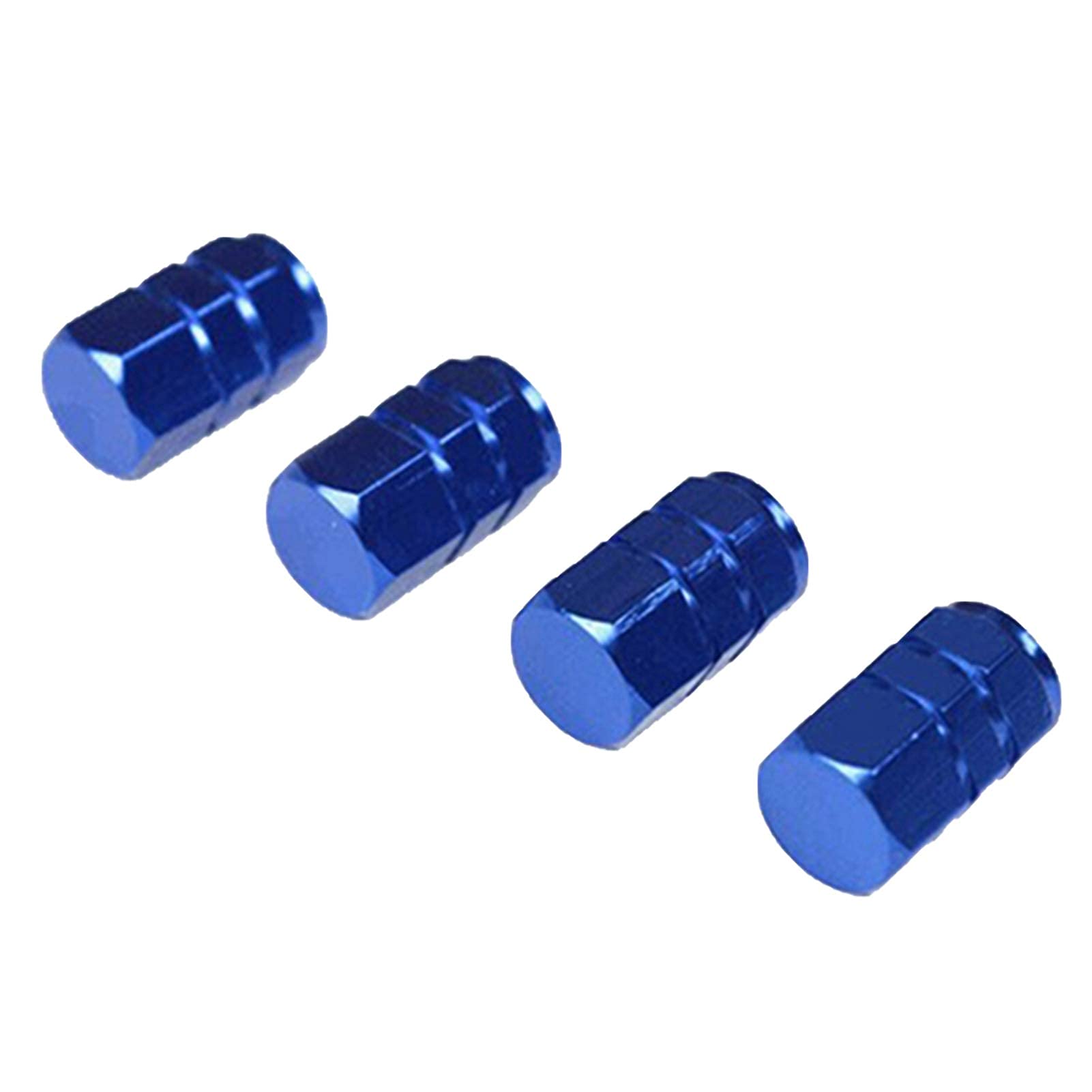 QIZUN 4PCS Metal Tyre Valve Caps for MG MG3 / MG4 EV / MG5 / MG6 / MG HS/MG, Leak-Proof Dust Caps for Car Tyres Car Wheel Tyre Dust Corrosion Resistant,Blue