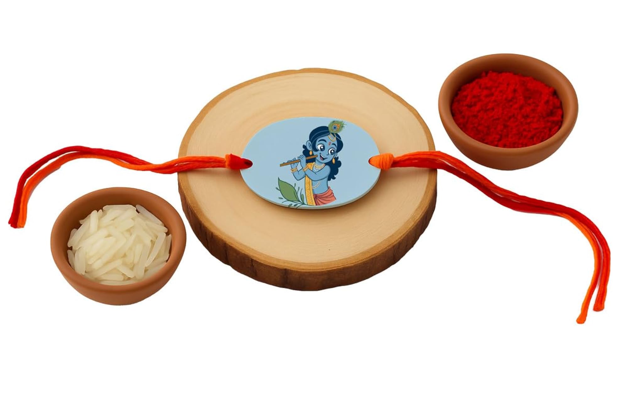 Set of 12 Jai Shree Krishna Rakhi for Babies