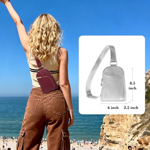 Image of INICAT Small Travel Purse,Anti Theft Crossbody Bag for Women | RFID Blocking, 8 Card Slots,Secure Back Zipper Pocket,Sling Style