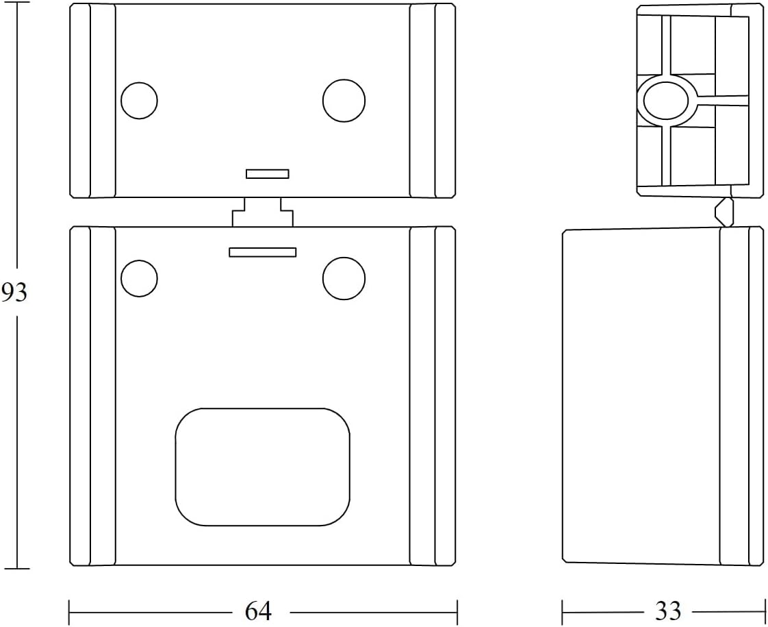 Steinel Corner Wall Bracket Black for Motion Sensor is 180-2, Corner Adapter, Accessory Bracket for Inner Corner and Outer Corner