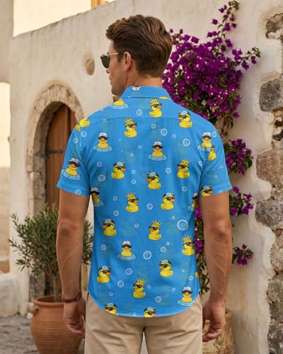 Image of 99TIMORO Fathers Movie Hawaiian Shirt for Men, Characters Button Down Short Sleeve Top, Summer Beach Gifts