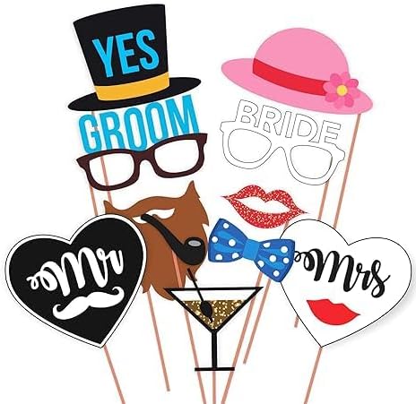 Wedding Photo Booth Party Props & Desi Indian Style Desi Wedding Photo Booth Party Props/Mehandi Photo Booth Party Props/Sangeet Photo Booth Party Props (Combo of 2)