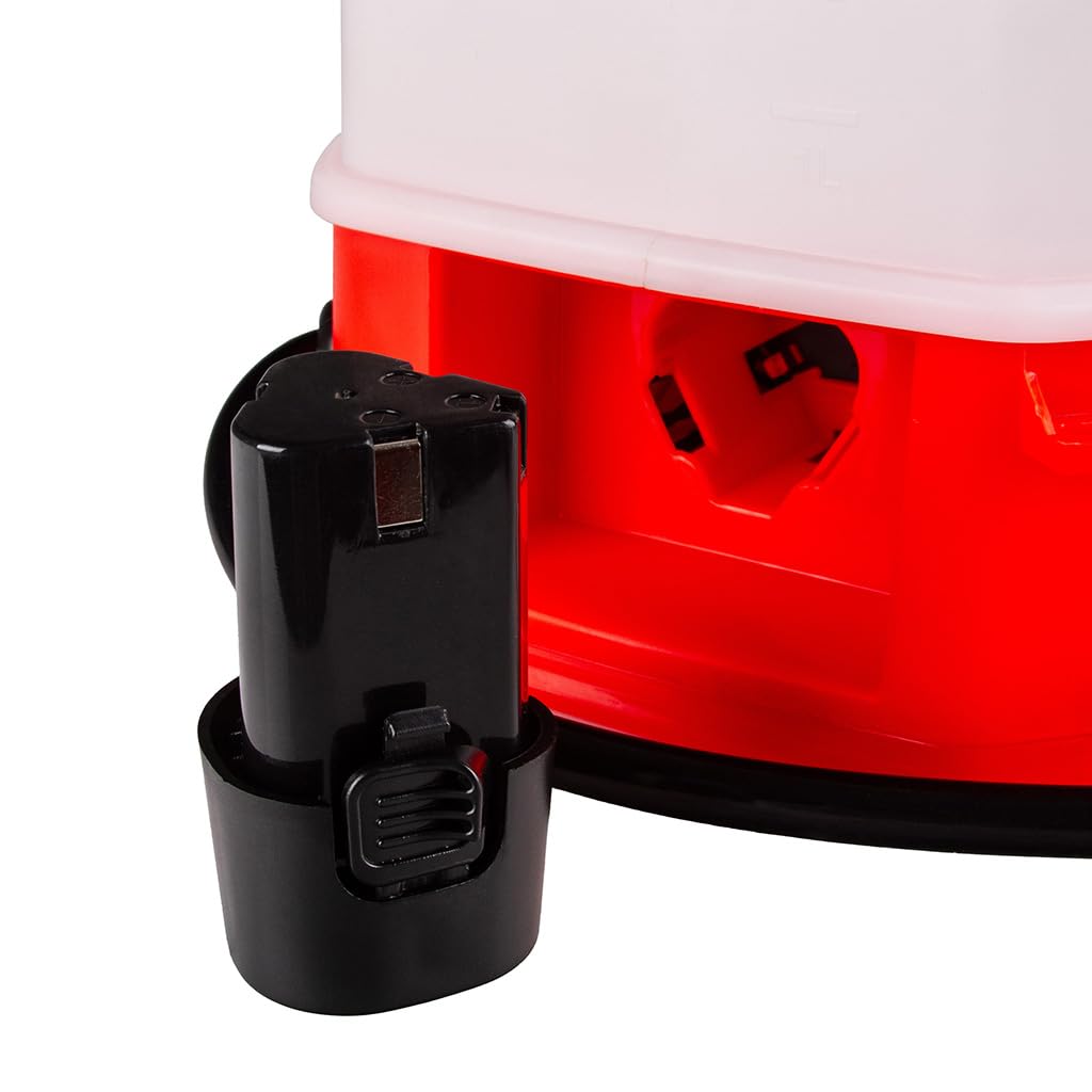 Irroratore a batteria 8 litri, 2,5Ah, pressione 5 bar, lancia regolabile 59-86 cm, con bratelle e supporto schiena