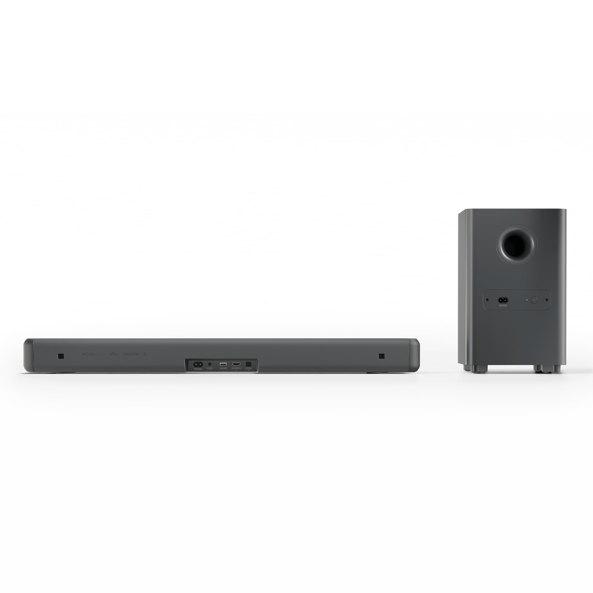 PHILIPS TAB5601 2.1 Barra Sonido con Subwoofer inal., Salida máx. 290W, Dolby Digital Plus, DTS Virtual:X, Sonido IA Intellisound, Bluetooth LE 5.4, HDMI ARC, Entradas ópticas y USB – Gris Metalizado