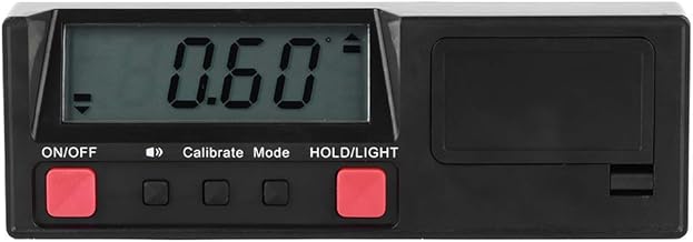 Fafeicy Inclinômetro de nível, medidor de ângulo de exibição digital eletrônico magnético usado em medição de ângulo e nível, pinça de medição de ângulo