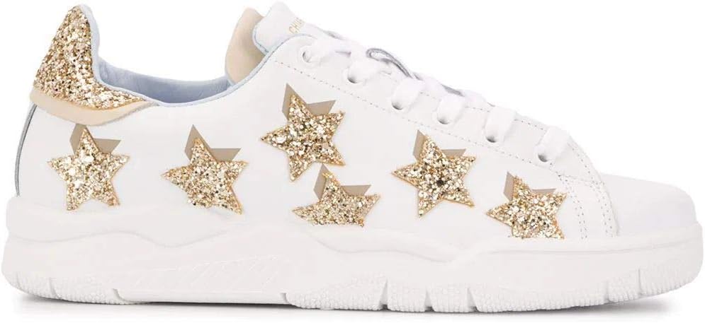 Chiara Ferragni Fashion Woman CF2612GOLD White Leather Sneakers | Spring Summer 20