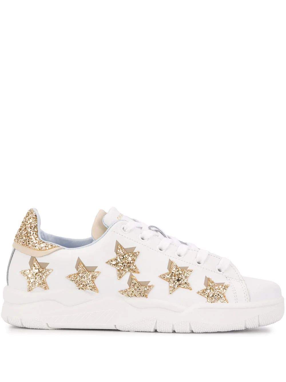 Chiara Ferragni Fashion Woman CF2612GOLD White Leather Sneakers | Spring Summer 20