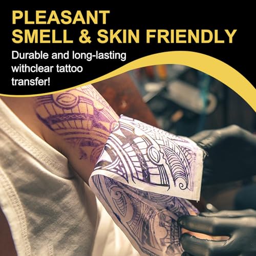 Tattoo Transfer Gel Creme, 5.1 oz Tattoo Stencil Gel Frisches Tattoo Pflege Stuff Stencil Tattoos Haut Lösung für Tranferpapier Maschine Transfer Seife Tattoo Zubehör