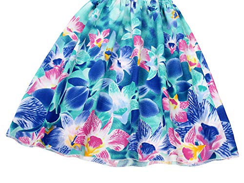 Cotrio Trajes de vestido floral de verão para meninas boho Roupas de verão para crianças pequenas e