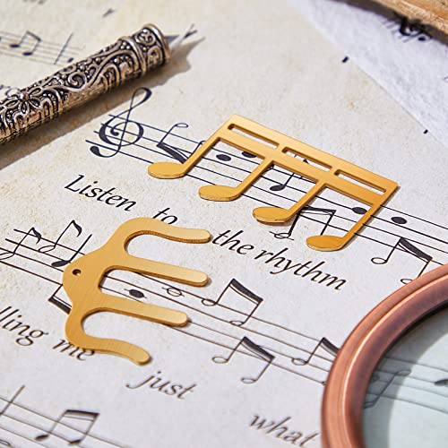 2 Pcs Metal Music Book Clip And Page Holder, Book Clip For Reading, Piano Sheet Music Holders Sheet Music Holders For Piano, Keyboard, Stands, And Books (Gold) #TOP5