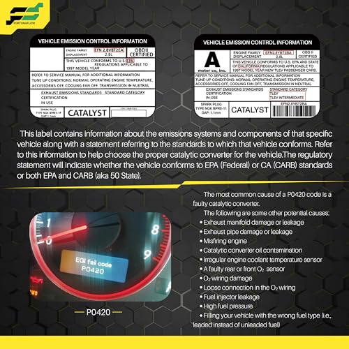 [Rear Right]FortunaFlow Catalytic Converter Compatible with Chrysler 200 2015-2017 3.6L,Reference 16863,641566(EPA Compliant high flow catalytic converter+Bank 2) by FortunaFlow - Used condition - Image 5