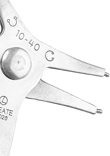 Miniatura 8 de 1 alicates de anillo de presión Propósito Alicates Circlip Herramienta de Reensamblaje para Anillo de Presión Interno y Externo