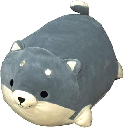 Storepocket クッション ぬいぐるみクッション もちもちわんこクッション わんこグレー Sサイズ 約40x25x21cm グレー アニマル もちもち 動物 おもちゃ 雑貨 ストレッチ素材 クッション オンライン通販
