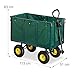Relaxdays, Verde, Carro jardín XXL hasta 500 kg, Acero-Goma-Tela, 83 x 51...