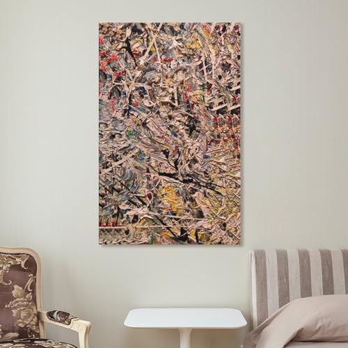 Poster Jackson Pollock Convergence impression toile moderne pour ambiance zen de chambre - 7