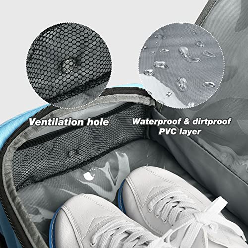 Joiish Anti-Rolling 2 Ball Bowling Bag, Double Bowling Tote With Ball Holders & Fastening Straps, Top Compartment Fits Men's Shoes Up To Size 16 #TOP3