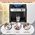 ICEPURE 3-in-1 Water Dispenser with Ice Maker, Water Cooler Dispenser for 5 Gallon Bottle Built-in Bullet Ice Maker Top Loading, Hot and Cold Water Dispenser for Home/Office, 33lbs/24H, Child Lock