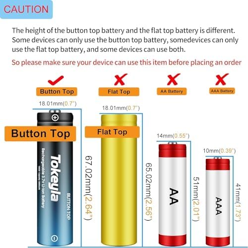 Miniatura 2 de Paquete de 4 cargadores de batería 18650 que pueden cargar batería recargable 18650 baterías de iones de litio de 3.7 voltios, linterna, juguetes,