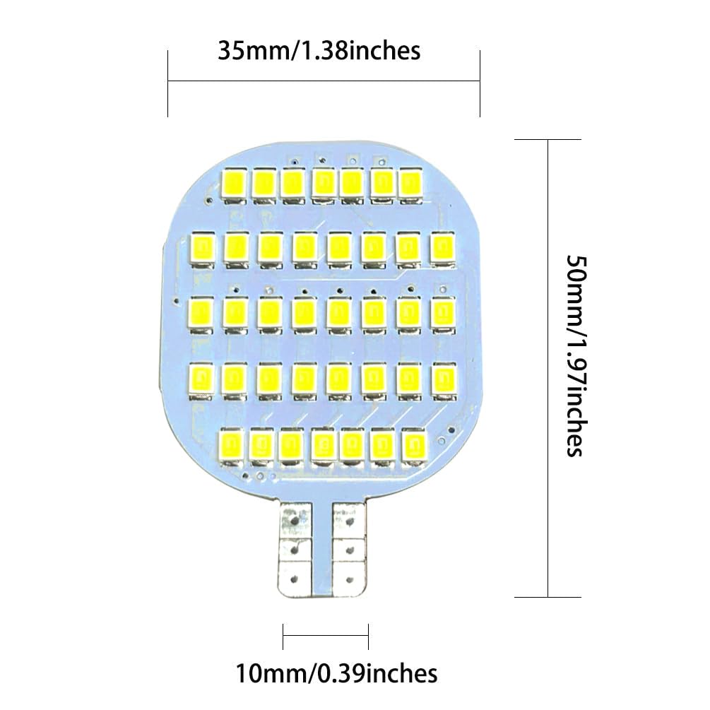 Grv T10 żarówka LED 38-2835 SMD super jasna lampa DC 13 V 2,5 W do łodzi, kampera kempingowego, sufitu kopuły