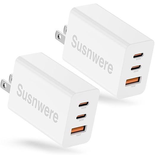 Susnwere 65W Dual USB-C Charger Review: Fast Charge Multiple Devices Anywhere!
