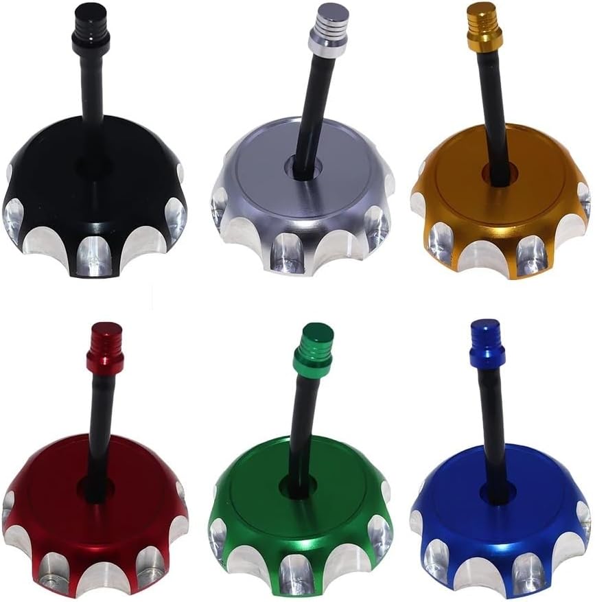 Motorbike Petrol Tank Cap Gas Fuel Petrol Tank Cap Aluminum Alloy Motorcycle CNC 60mm with Exhaust Hose Used for CRF250 450 XR250 250R CRF450X