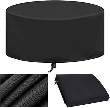 Patio Furniture Covers Round, 56 Inch Outdoor Table Chair Set Cover Waterproof, Rounds Patio Furniture Cover for for Rain, UV, Snow and Dust - Heavy Duty - 56" DIA x 38" H