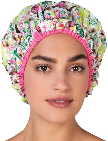 Betty Dain Fashionista Reusable Shower Cap, Tropical