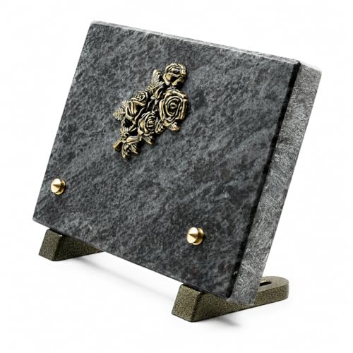 Plaque funéraire pour cimetière support rectangle sans texte