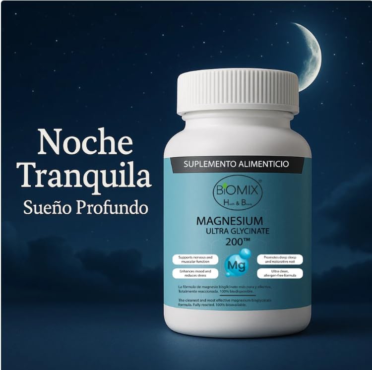 Magnesium Ultra Glycinate 200mg Fully Reacted Bisglycinate DRcaps Delayed Release, Zero Fillers, Deep Sleep, Stress Relief, Muscle, 90 Days, 90 Capsules - Highly Bioavailable, Gentle on Stomach