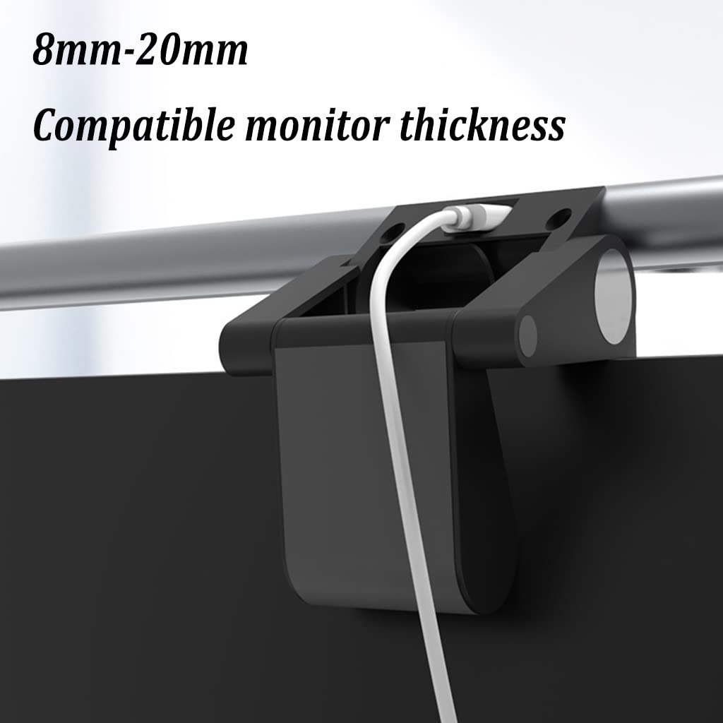 Lámpara de Monitor de Computadora con Cámara 1080P HD Cámara Web, Lámpara de Trabajo LED de Lectura Electrónica, Sensor Tactil, Sin Deslumbramiento Luz de Monitor Alimentada por USB