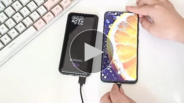 Batterie Externe Smartphone Power Bank 20000 MAh 22,5 W Banque De Puissance à Charge Rapide PD3.0 QC4.0 Batterie Externe De Téléphone Portable Avec écran LCD Sorties Et Entrées USB C Chargeur Portable