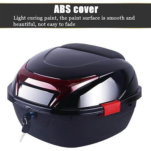 Top case moto pour vos balades coffre de rangement bleu