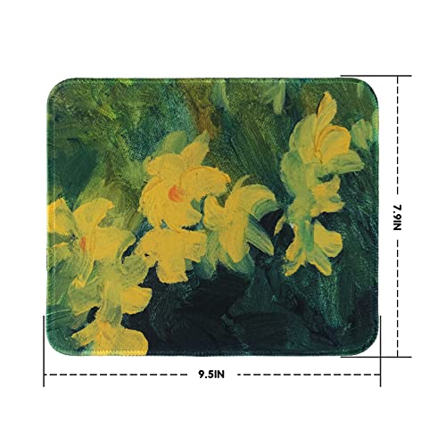 Vividyuxi Mouse Pad, Gaming Mousepad, Stitched Edges, Modern Oil Painting Art Abstract Floral Mouse Pad, Non-Slip Rubber Mouse Pad, Great For Work And Gaming，Suitable For Men Women Children. #TOP2