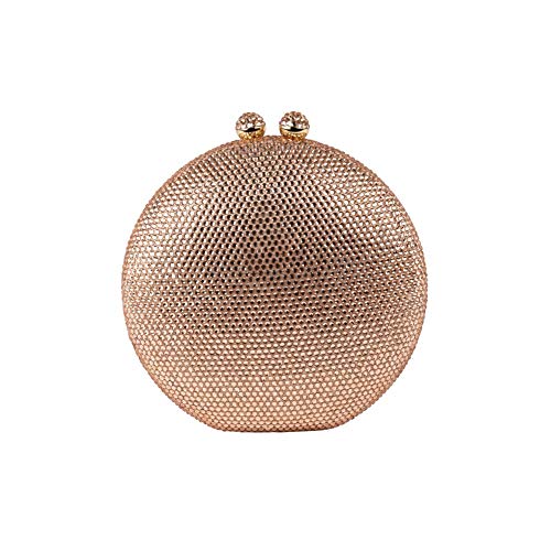 Sac clutch Linus rose en strass, l'accessoire luxe ACACA093CHAMPAGNE