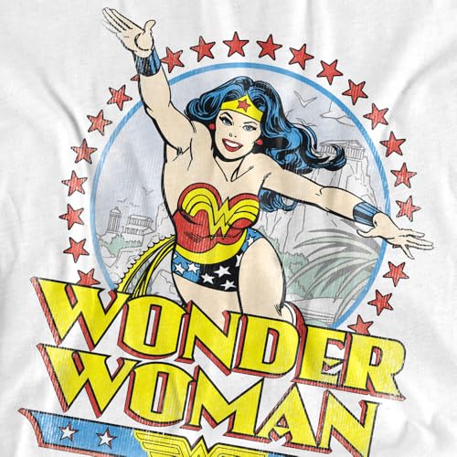 Popfunk Wonder Woman Distressed Stars Kids T Shirt for Youth Toddler Boys and Girls3