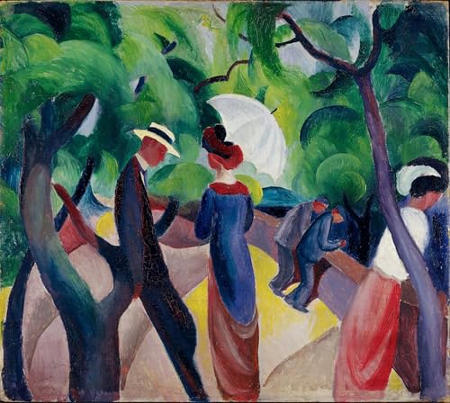 Peinture poster impression Macke de qualité supérieure pour une décoration murale raffinée