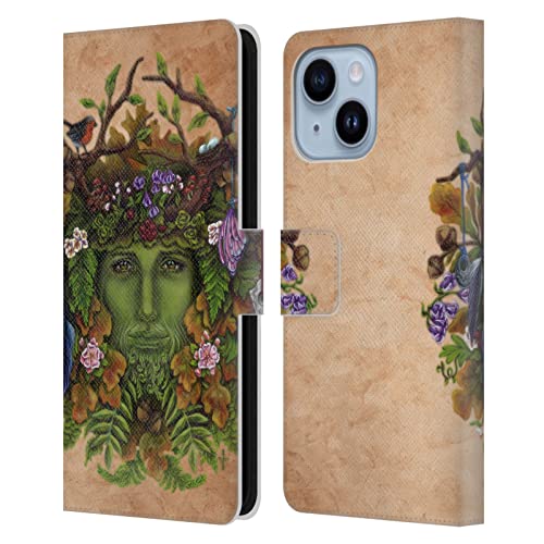Étui iPhone 14 Plus Sagesse Celtique Greenman un voyage artistique unique