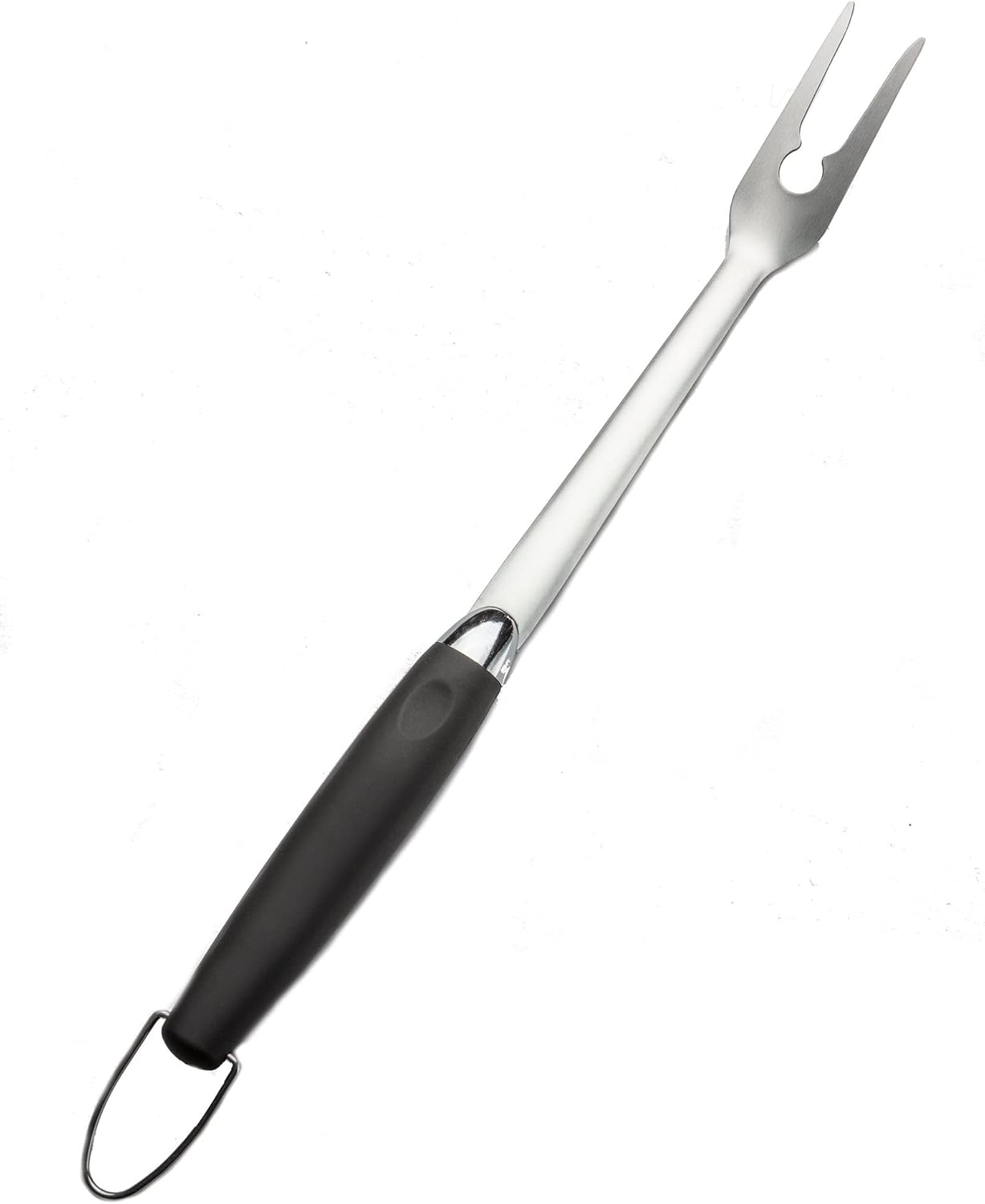 3 Piece Stainless Steel BBQ Grill Tool Set w/Tongs, Spatula & Fork - Accessories for Outdoor Barbecue Grills (3 Piece Set)