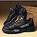Men's All-Season Sports Shoes | Non-Slip, Wear-Resistant, Breathable, Autumn Casual Fashion Shoes with Upper, Rubber Sole, and Fabric (Black,8)