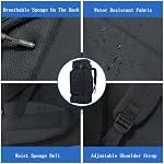 80L Camping Hiking Backpack, Military Tactical Backpack Molle Rucksack, Extra Large Hiking Backpack, Water Resistant Hiking Daypack, Outdoor Sports Backpack, Adjustable Sport Bags (Black)
