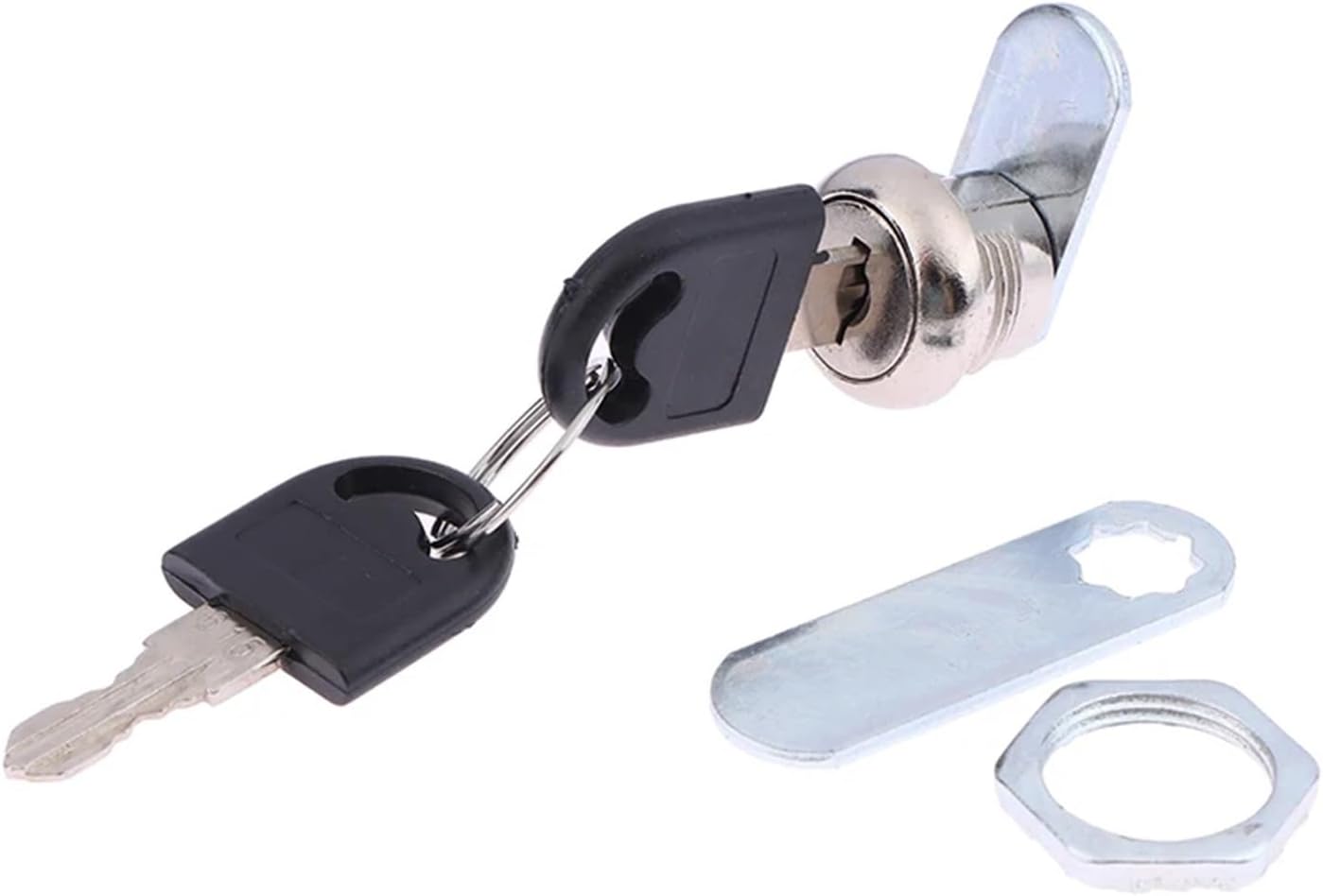Security Cam Lock 2 Sets Metal Alloy Cylinder Cabinet Locks Keys Included for Furniture Storage in Multicolor(Color2)