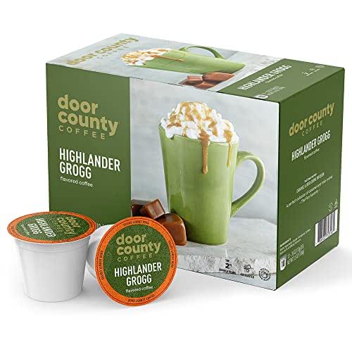 Door County Coffee Highlander Grogg Flavored Ground - 10 Count