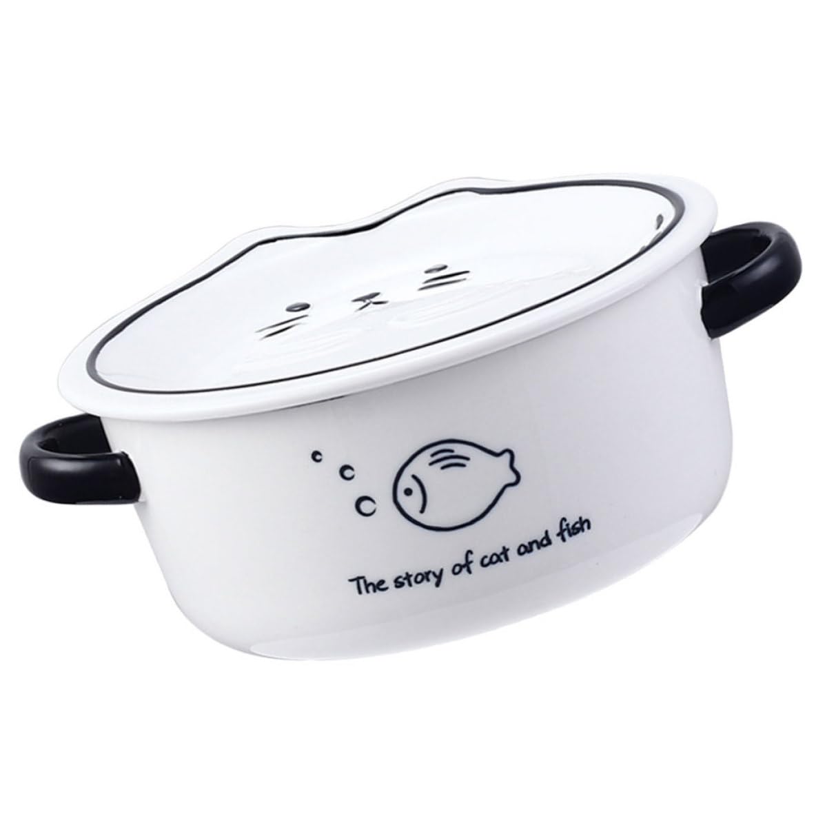 SECFOU Tazón de Ramen Cerámico 1 Juego 800ml Apto para Microondas | Resistente al Calor Desgaste, Uso en Lavavajillas, para Fideos Instantáneos y Sopa