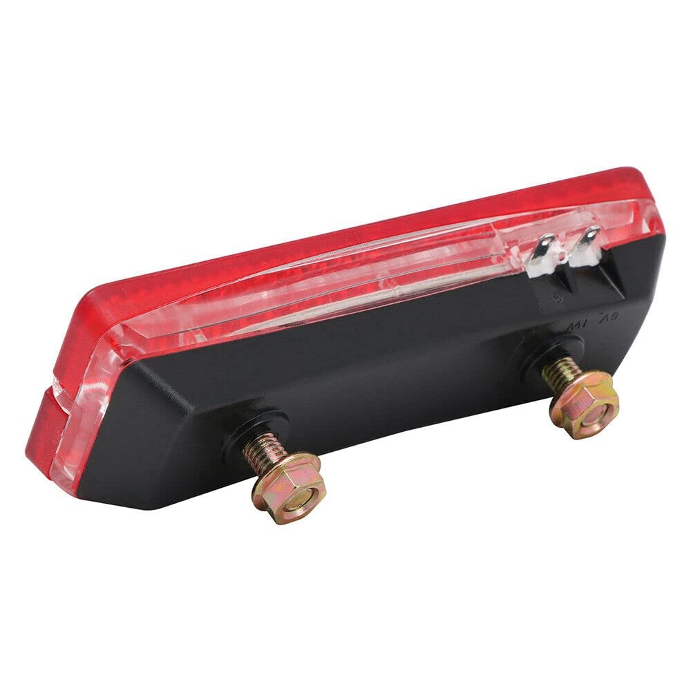 Feux Arrière LED Universels Pour Moto - Feux De Frein, Jour Et Clignotants | Boîtier Rouge Réfléchissant, 3 Voies - 10