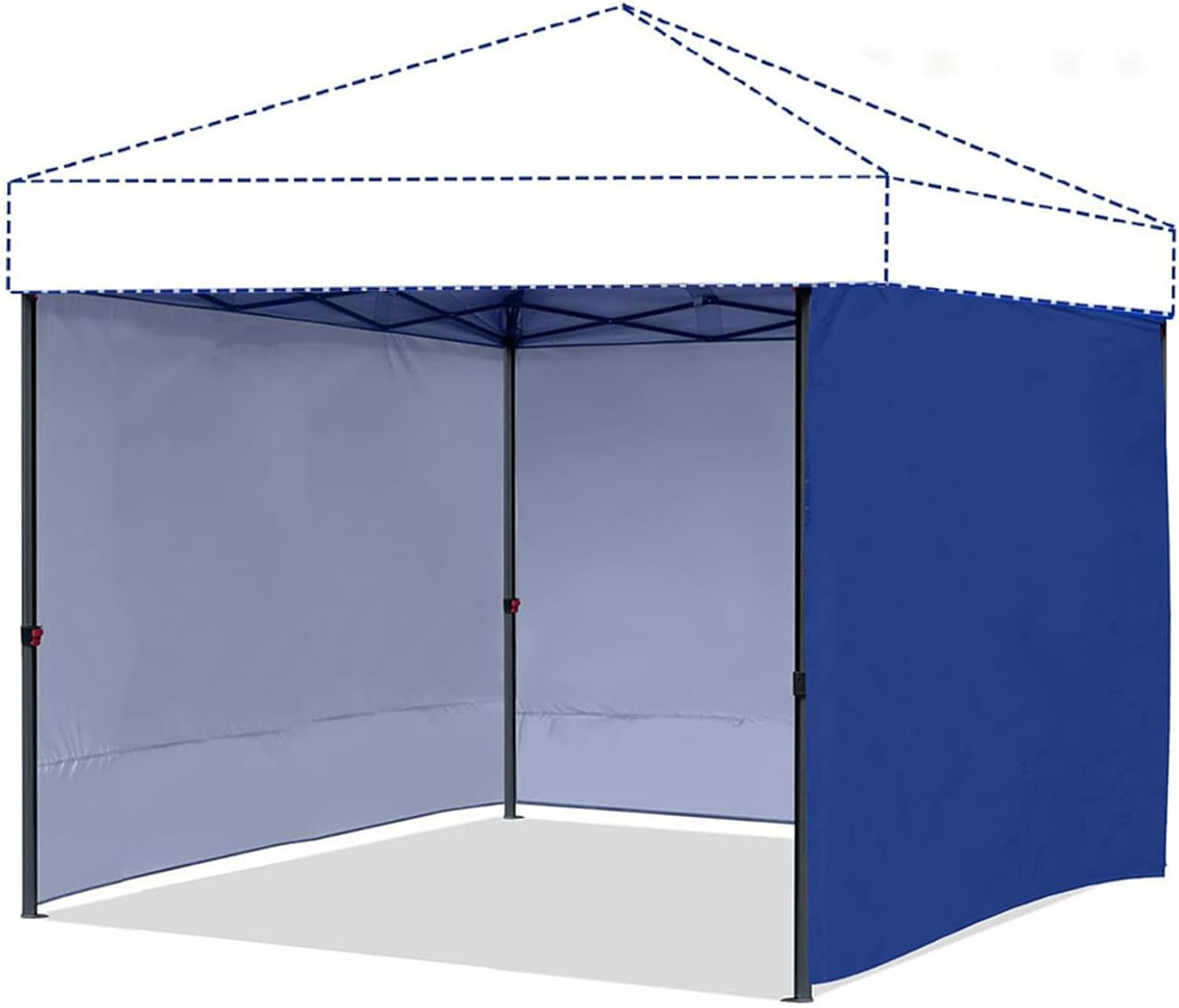 Canopy Tent Walls, Canopy Side Panels, Silver Coated PU Liner for Sun Protection, Outdoor Tent Wall Design, Camping Picnic Family Gathering Accessory, Beach Patio Business Event Use Daily