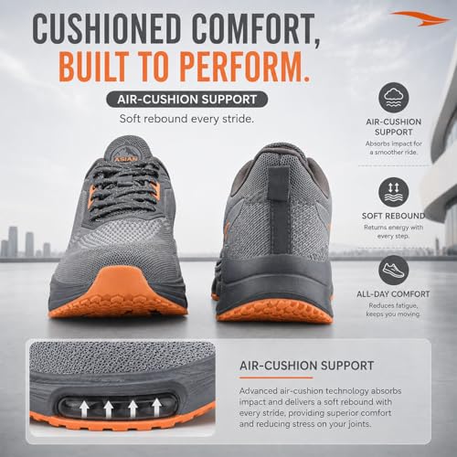 Image of ASIAN Titan-16 Men's Running Shoes | Lightweight Knit Mesh Upper | Breathable Airflow Design | EVA Grip Sole Comfortable Daily Use