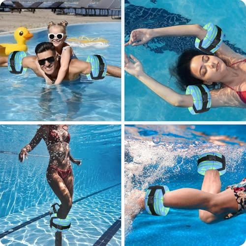 Flotadores de resistencia para aprender natación y tonificar músculos 4